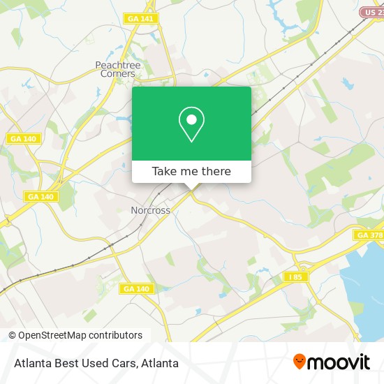 Atlanta Best Used Cars map