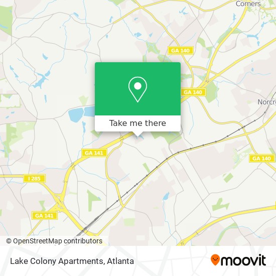 Lake Colony Apartments map