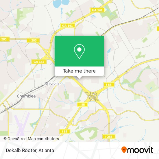Mapa de Dekalb Rooter
