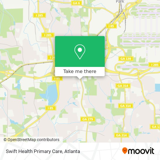 Swift Health Primary Care map