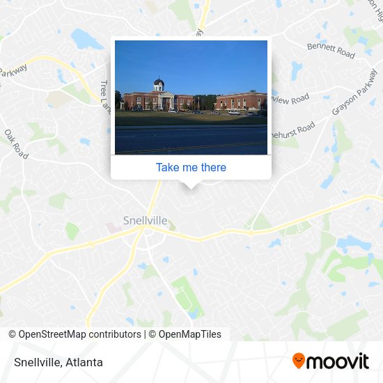 Mapa de Snellville