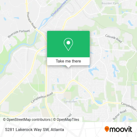 5281 Lakerock Way SW map