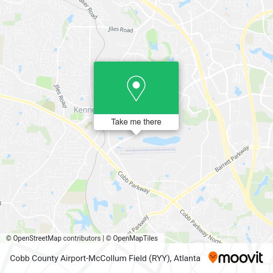 Cobb County Airport-McCollum Field (RYY) map