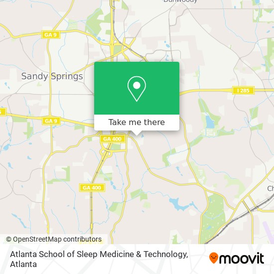 Mapa de Atlanta School of Sleep Medicine & Technology