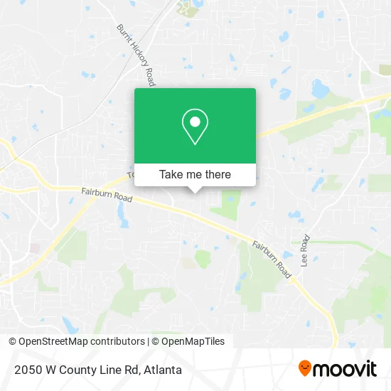 2050 W County Line Rd map