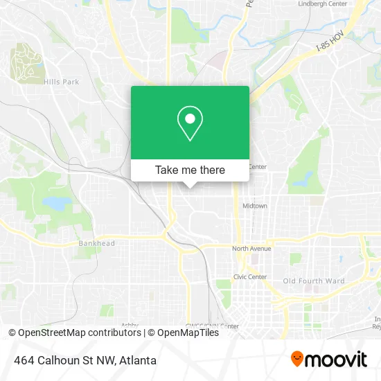 Mapa de 464 Calhoun St NW