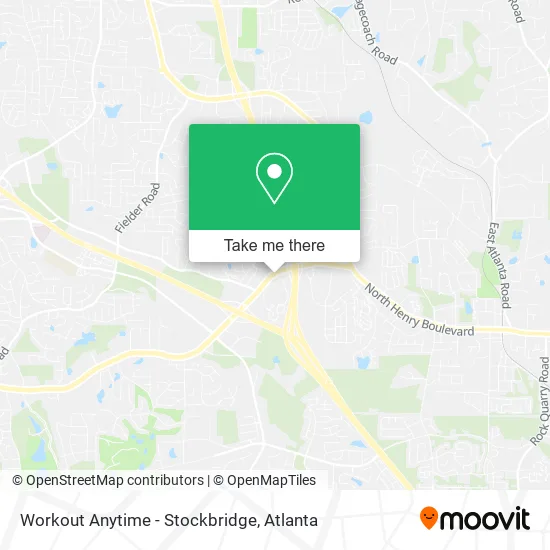 Workout Anytime - Stockbridge map