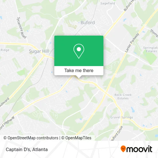 Mapa de Captain D's