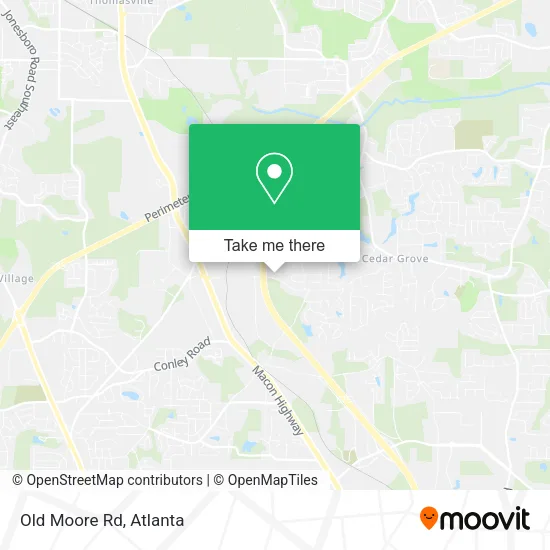 Mapa de Old Moore Rd