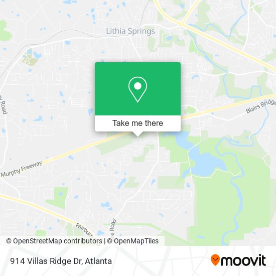 Mapa de 914 Villas Ridge Dr