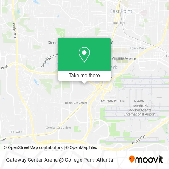 Gateway Center Arena @ College Park map