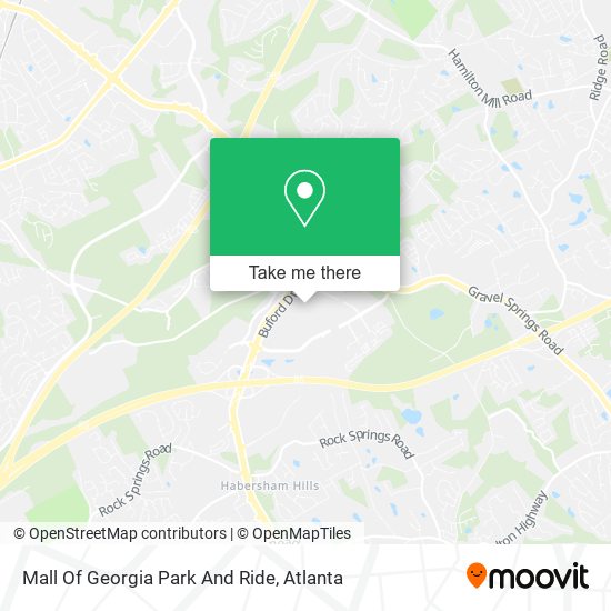 Mall Of Georgia Park And Ride map