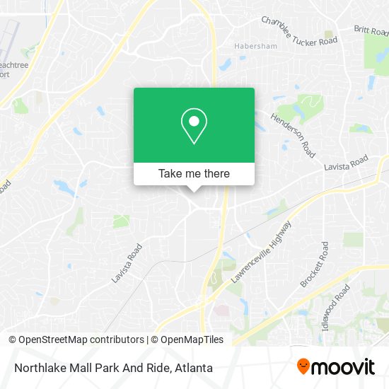 Mapa de Northlake Mall Park And Ride