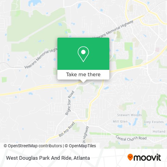 Mapa de West Douglas Park And Ride