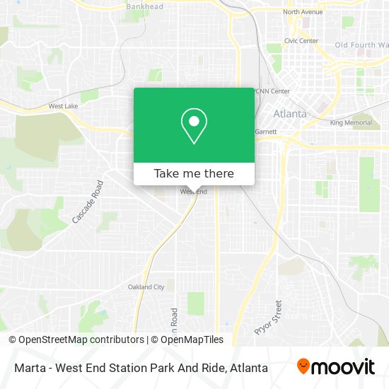 Marta - West End Station Park And Ride map
