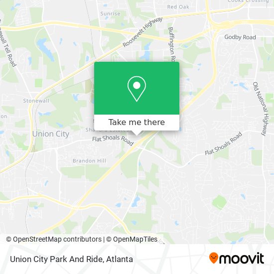 Mapa de Union City Park And Ride