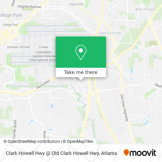 Mapa de Clark Howell Hwy @ Old Clark Howell Hwy