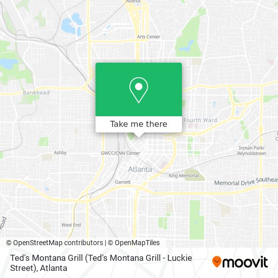 Ted's Montana Grill (Ted's Montana Grill - Luckie Street) map