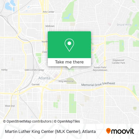 Mapa de Martin Luther King Center (MLK Center)