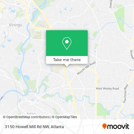 Mapa de 3150 Howell Mill Rd NW