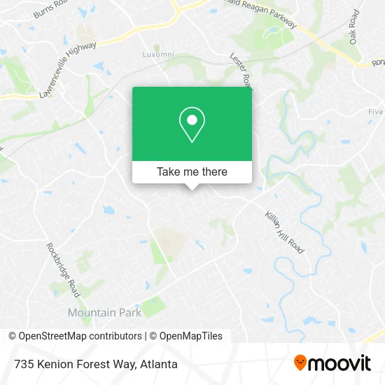 735 Kenion Forest Way map