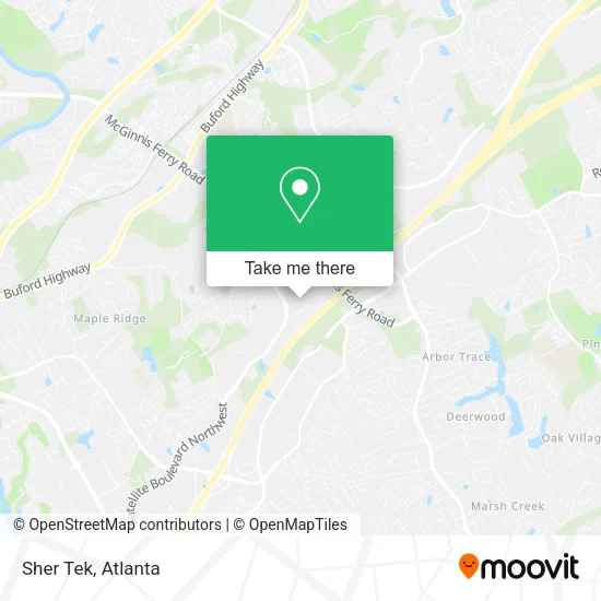 Sher Tek map