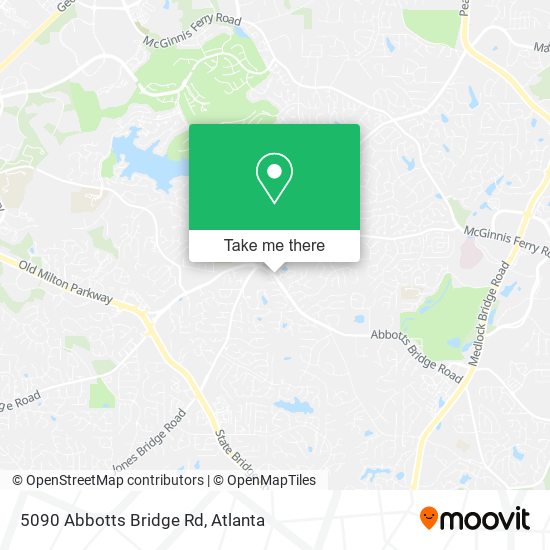 Mapa de 5090 Abbotts Bridge Rd