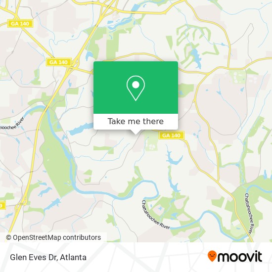 Glen Eves Dr map