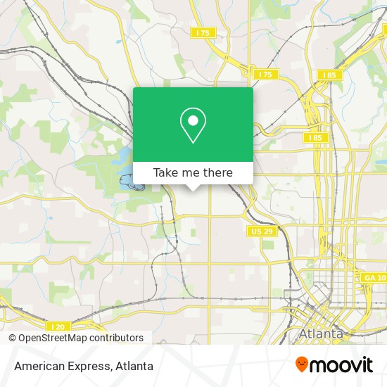 American Express map