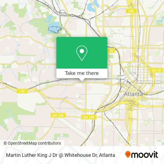 Martin Luther King J Dr @ Whitehouse Dr map