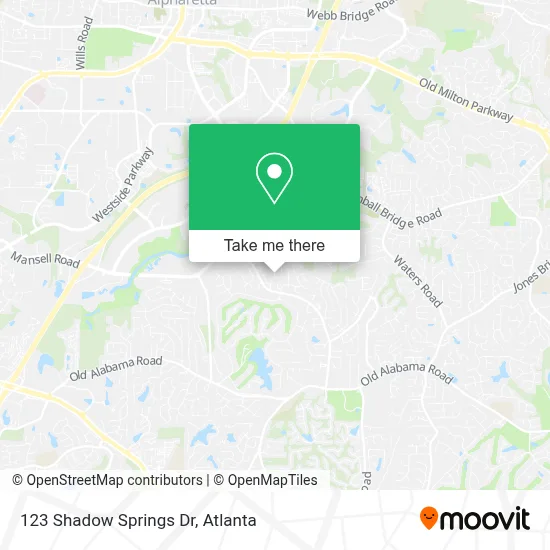 123 Shadow Springs Dr map