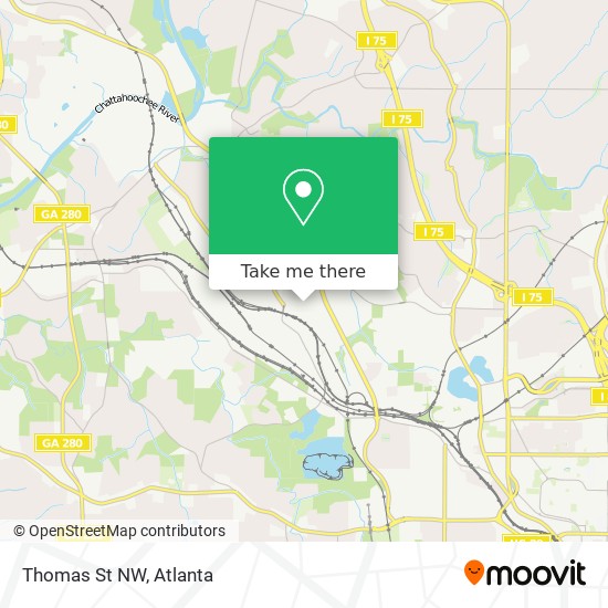 Mapa de Thomas St NW