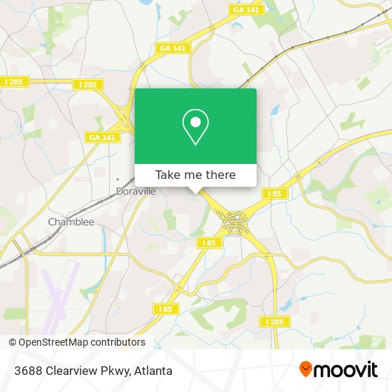 Mapa de 3688 Clearview Pkwy