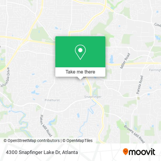 4300 Snapfinger Lake Dr map