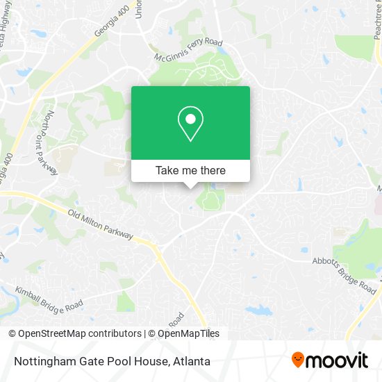 Mapa de Nottingham Gate Pool House