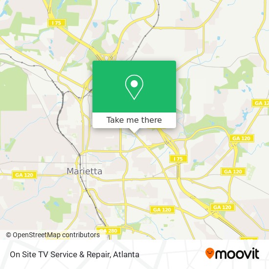 Mapa de On Site TV Service & Repair