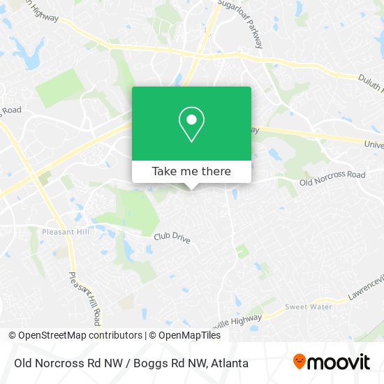 Mapa de Old Norcross Rd NW / Boggs Rd NW