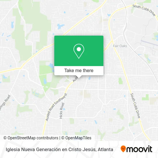 Mapa de Iglesia Nueva Generación en Cristo Jesús