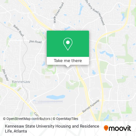 Mapa de Kennesaw State University Housing and Residence Life