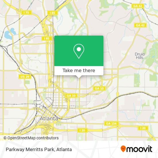 Mapa de Parkway Merritts Park