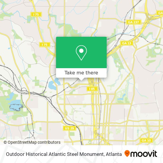 Outdoor Historical Atlantic Steel Monument map
