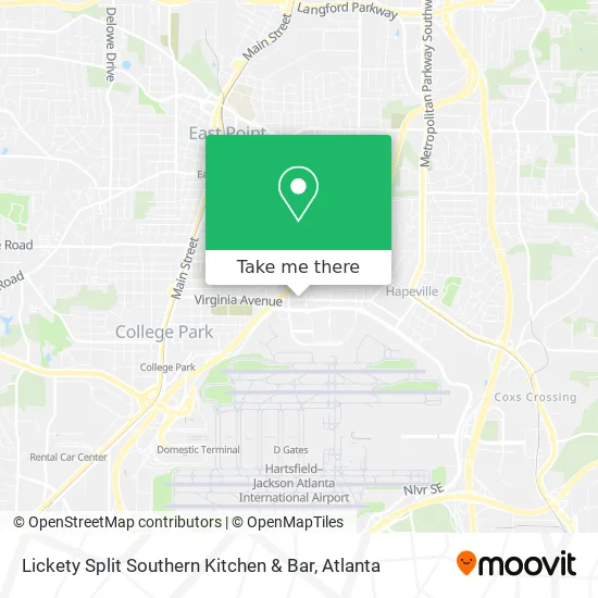 Lickety Split Southern Kitchen & Bar map