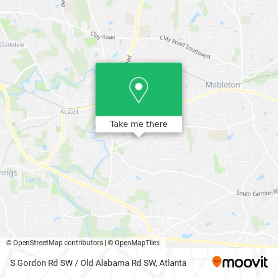 Mapa de S Gordon Rd SW / Old Alabama Rd SW