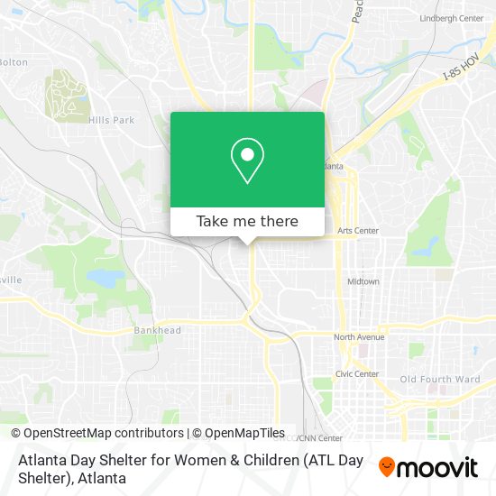 Atlanta Day Shelter for Women & Children (ATL Day Shelter) map