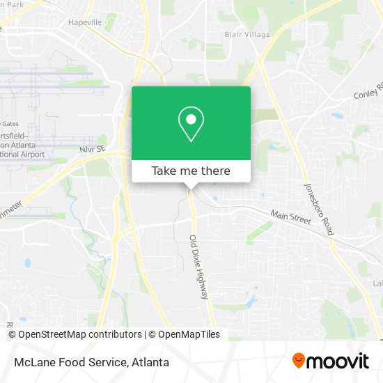 Mapa de McLane Food Service