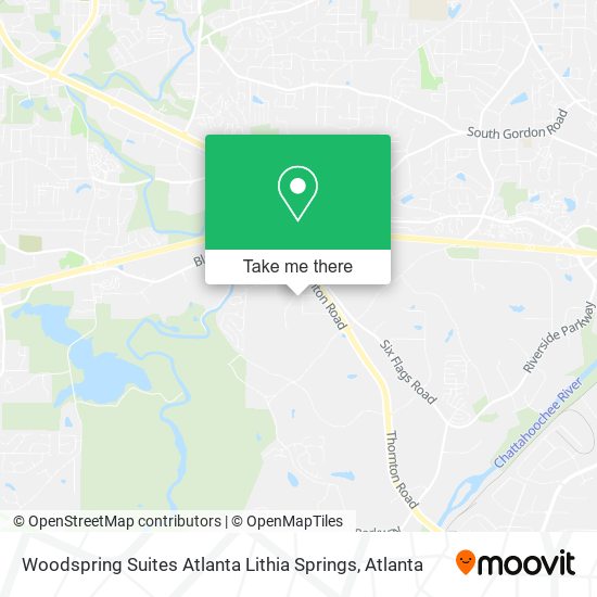 Woodspring Suites Atlanta Lithia Springs map