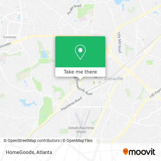 HomeGoods map