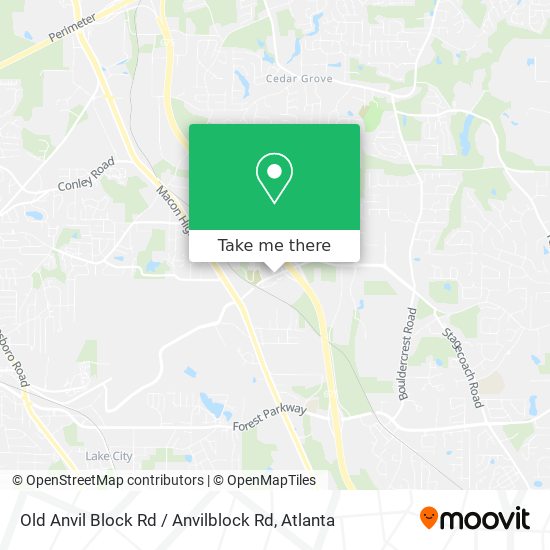 Old Anvil Block Rd / Anvilblock Rd map