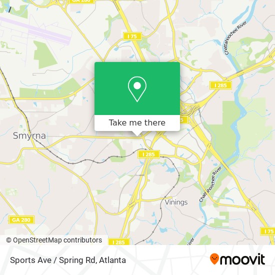 Mapa de Sports Ave / Spring Rd