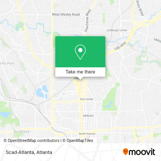 Scad-Atlanta map